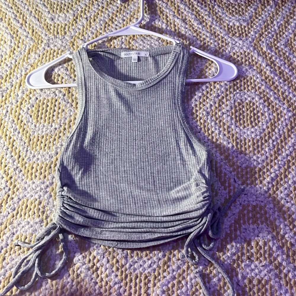 Grey crop top